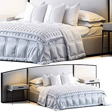 Luxury Bedroom Set Westbourne & Langham 3D model image 1 