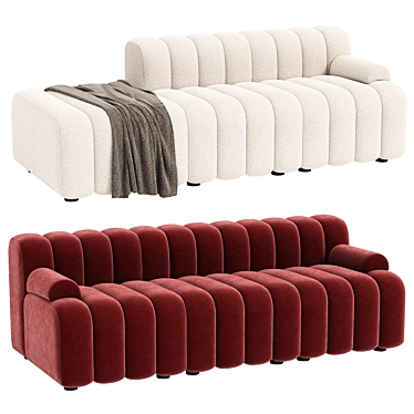 Modern 3D Studio Sofa Model 3D model image 1 