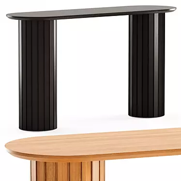 Elegant Benedict Console Table 2014 3D model image 1 