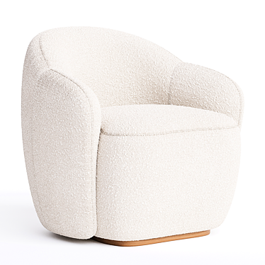 Modern Barba Armchair with Box Trick 3D model image 1 