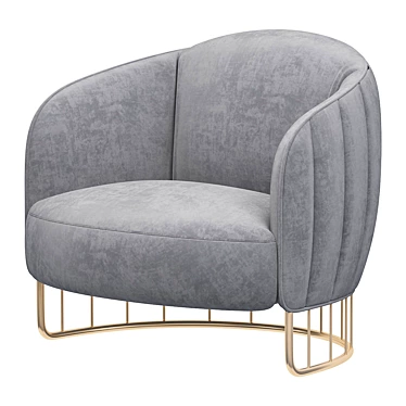 Elegant Tonella Armchair: Sleek Design 3D model image 1 