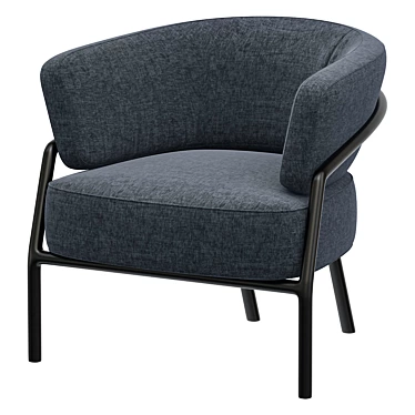 Elegant Nanì Meridiani Armchair 3D model image 1 