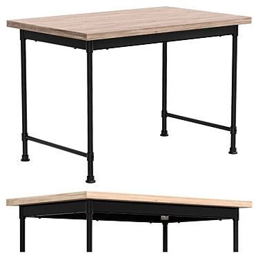 Versatile IKEA KULLABERG Desk 3D model image 1 