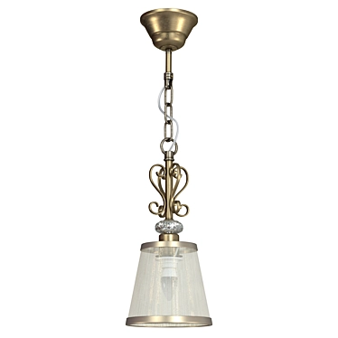 Freya Bronze Pendant Light 3D model image 1 