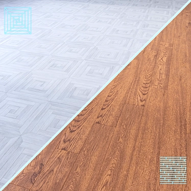 High-Quality 3D Wooden Floor Model 3D model image 1 