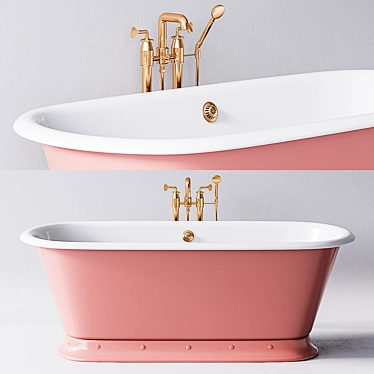 Elegant Avon Cast Iron Tub 3D model image 1 