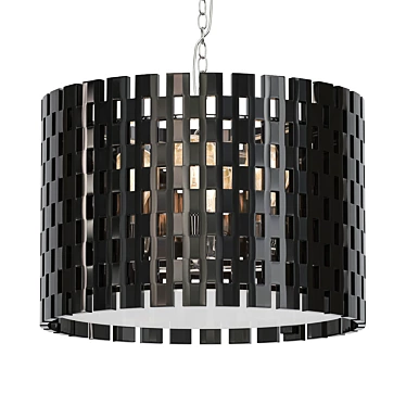 Luc Sugar Drum Chandelier Black 3D model image 1 