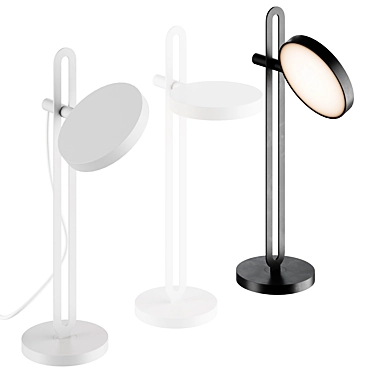 Glowing Echo White Table Lamp 3D model image 1 