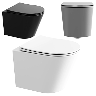 Ceramica Nova Balearica Rimless Toilet 3D model image 1 