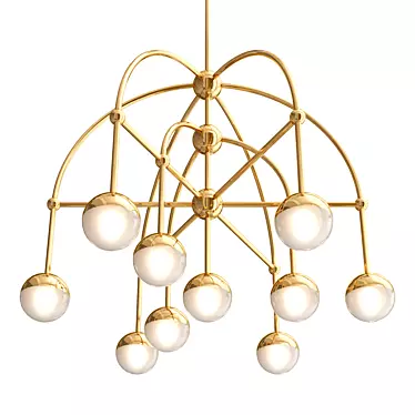 Crystal Lux Chandelier SP-PL6+3+1 3D model image 1 