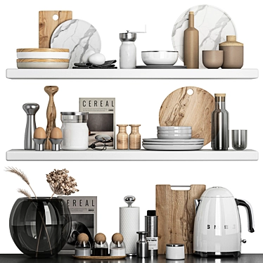 3D Kitchen Accessories Set Max 3D model image 1 