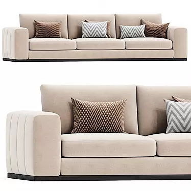 Laskasas Charlie Collection Sofa 3D model image 1 