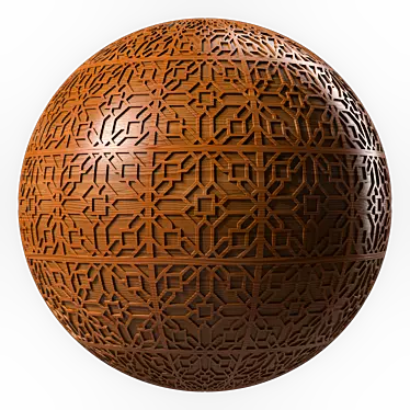 Seamless PBR 4K Wood Panel 3D model image 1 