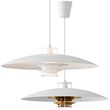 Modern Artek JL341 Pendant Light 3D model image 1 