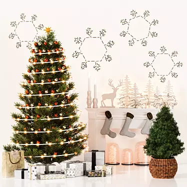 Holiday 3D Decor Collection Set 3D model image 1 