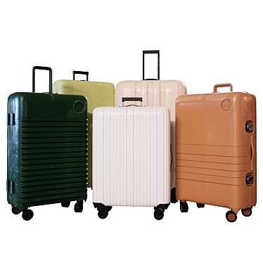  Multifunctional Travel Luggage Set 3D model image 1 