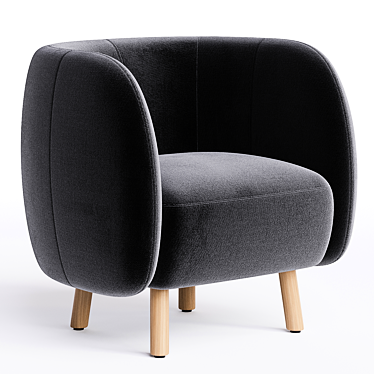 Mousse P Armchair: Stylish Comfort 3D model image 1 