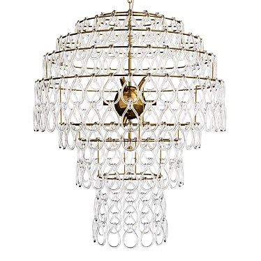 Elegant Jelly Fish Chandelier 3D model image 1 