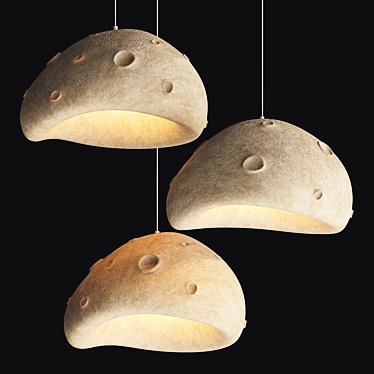  Celestial Moon Pendant Lamp 3D model image 1 