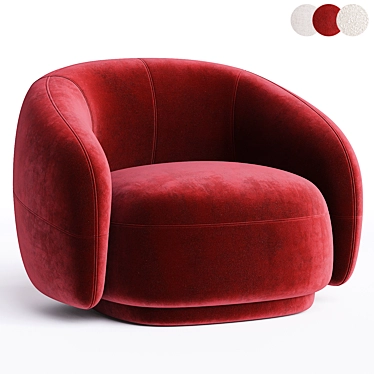 Modern Tacchini Julep Armchair Design 3D model image 1 