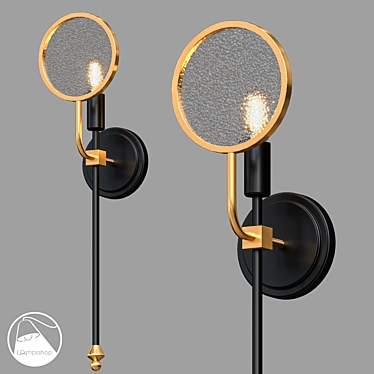 Sleek Modern Sconce Fixture 3D model image 1 