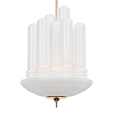 Sleek Tubi Chandelier 3D model image 1 