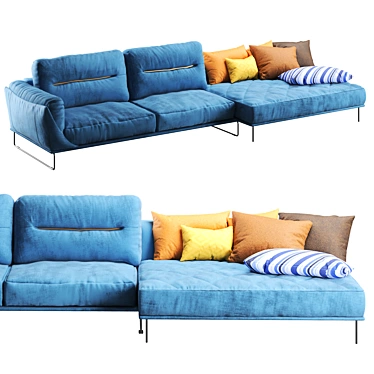 Modern Habia Corner Sofa design 3D model image 1 