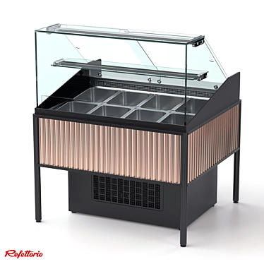 Closed ice cream showcase with shelf (RGM1CS Moon Light series)