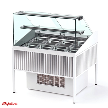 Moon Light Refrigerated Display Case 3D model image 1 