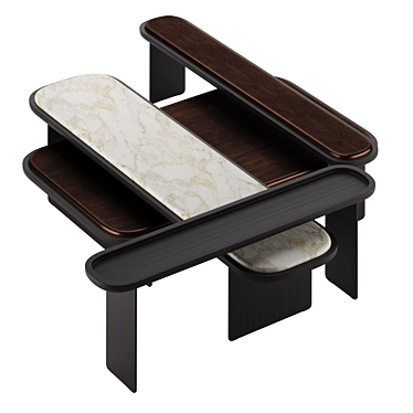 Modern Chic Vray Coffee Table 3D model image 1 