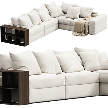 Flexform Groundpiece 11MXB Modular Sofa 3D model image 1 