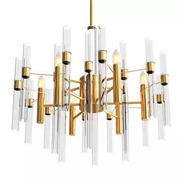 Elegant MW Light ALGERO Chandelier 3D model image 1 