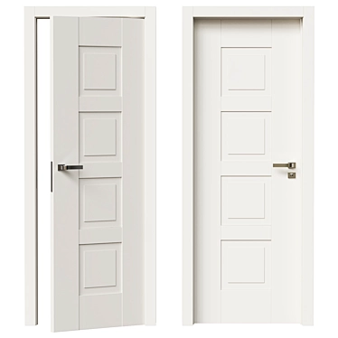 Hinged LP36 PantoQuadra Door 3D model image 1 