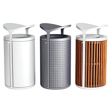 Low-Poly Trash Bin Models 3D model image 1 