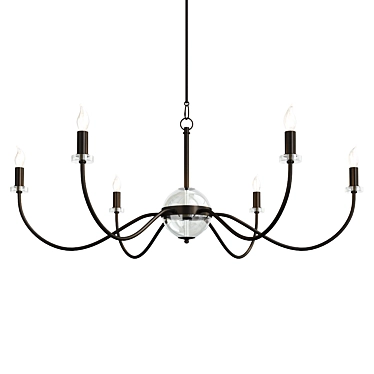 Elegant Salerio Chandelier Design 3D model image 1 