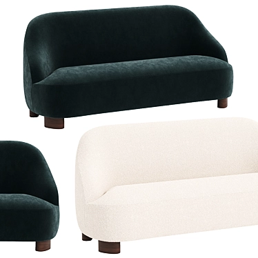 Modern Margas_LC1 Sofa Design 3D model image 1 