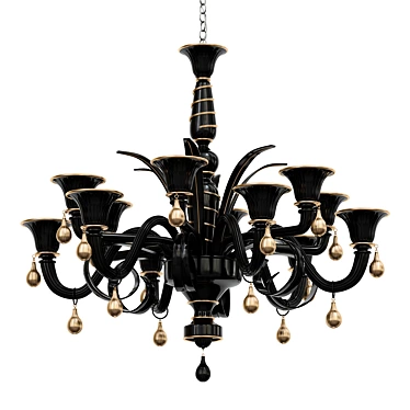 Elegant Orleans Chandelier 3D model image 1 