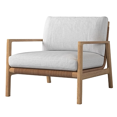 Modern Mesa Lounge Chair 3D model image 1 