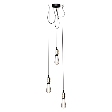 Modern Steel Nude Pendant Light 3D model image 1 