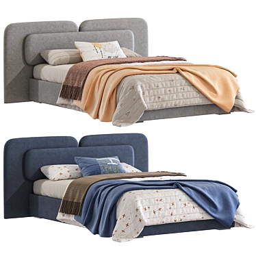 Angelo 312 Bed with Variants 3D model image 1 