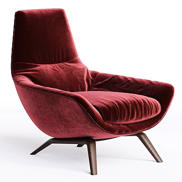 Ermes 2014 Armchair by Misuraemme 3D model image 1 