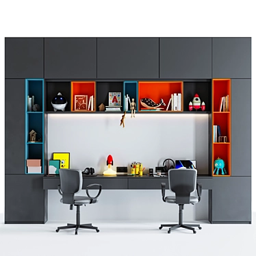 Kids Room Decor Set-002 3D model image 1 