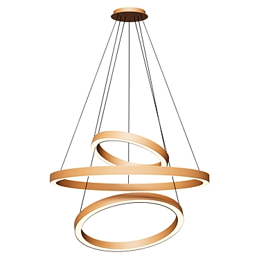 Elegant Pendant Lamp: Gavin Tris 3D model image 1 