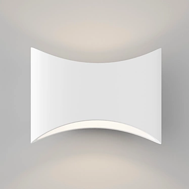 Modern Gypsum Calixta Wall Sconce 3D model image 1 