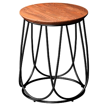 Modern Round Side Table HOUSTON 3D model image 1 