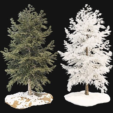 Winter Spring Tree 3D Model 3D model image 1 