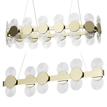 Linear LED Pendant Light: GEMMA 3D model image 1 