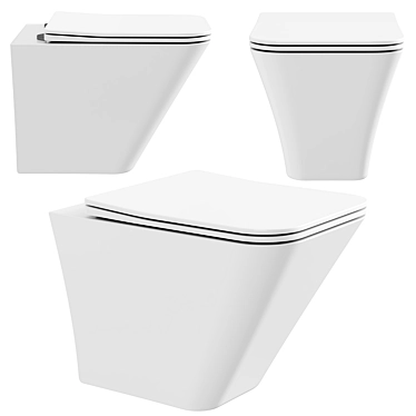 Rimless Ceramica Nova Toilet 3D model image 1 