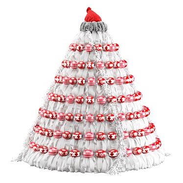 Christmas Fabric Tree Decoration 2015 3D model image 1 