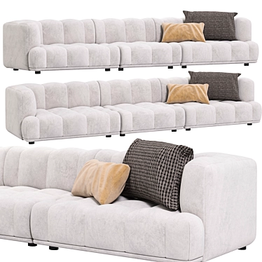 Quilton Modular Sofa Scandinavian Design 3D model image 1 